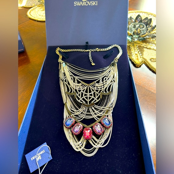 Swarovski dark big statement necklace 5142827 - Picture 3 of 12